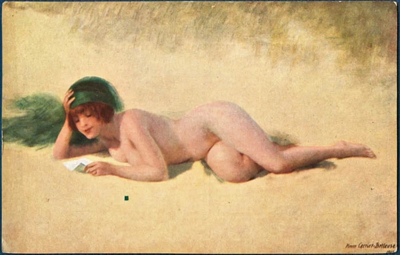 Sulla spiaggia in lettura della lettera